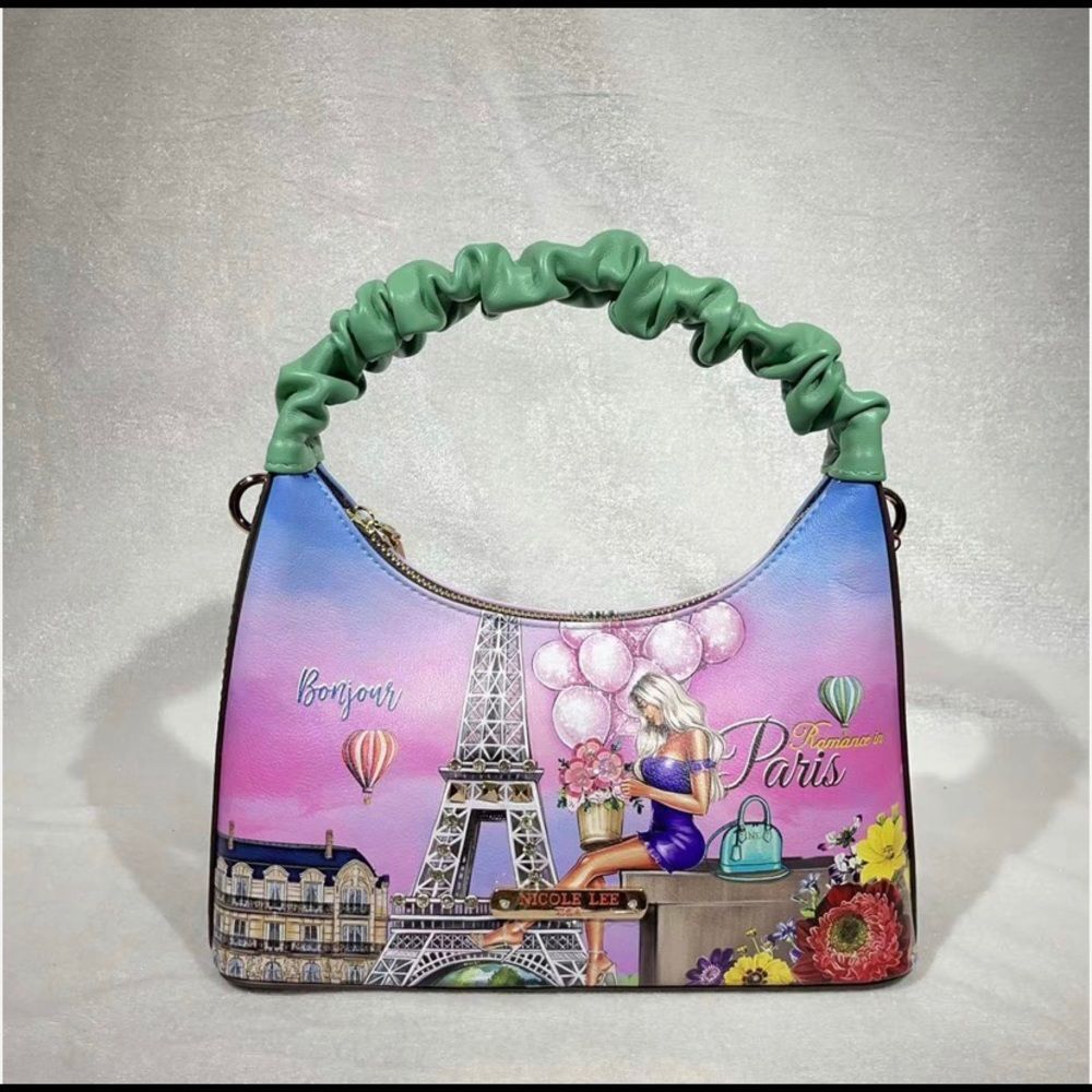 Nicole Lee “Romance in Paris” Scrunchie Shoulder Bag - Picture 4 of 4